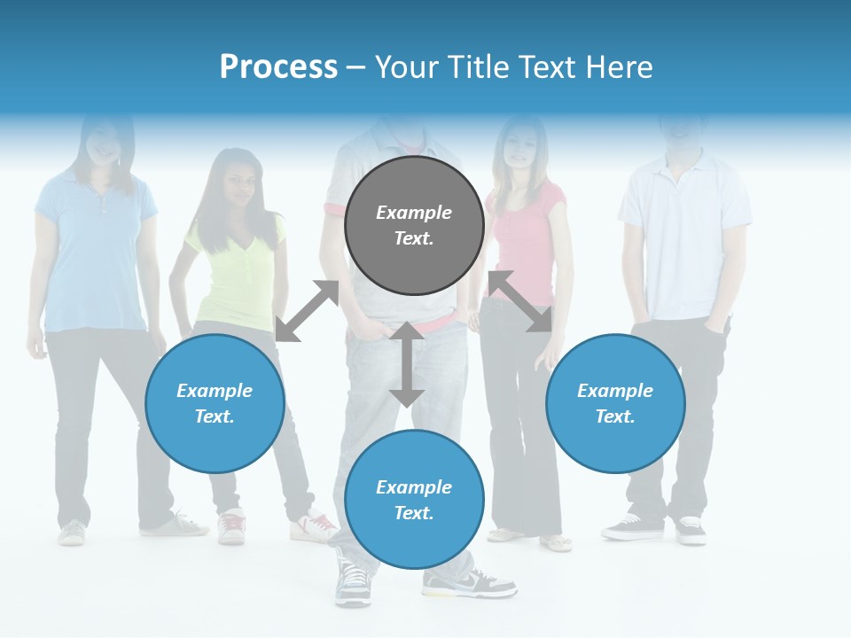 A Group Of People Standing Next To Each Other PowerPoint Template