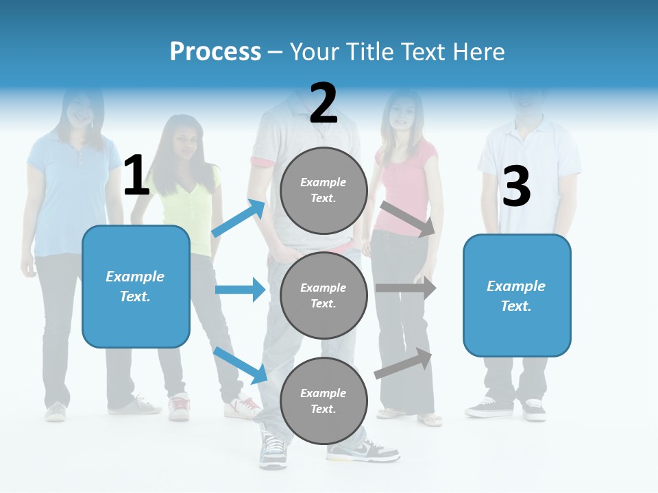 A Group Of People Standing Next To Each Other PowerPoint Template