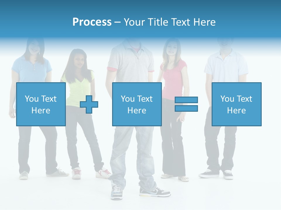A Group Of People Standing Next To Each Other PowerPoint Template