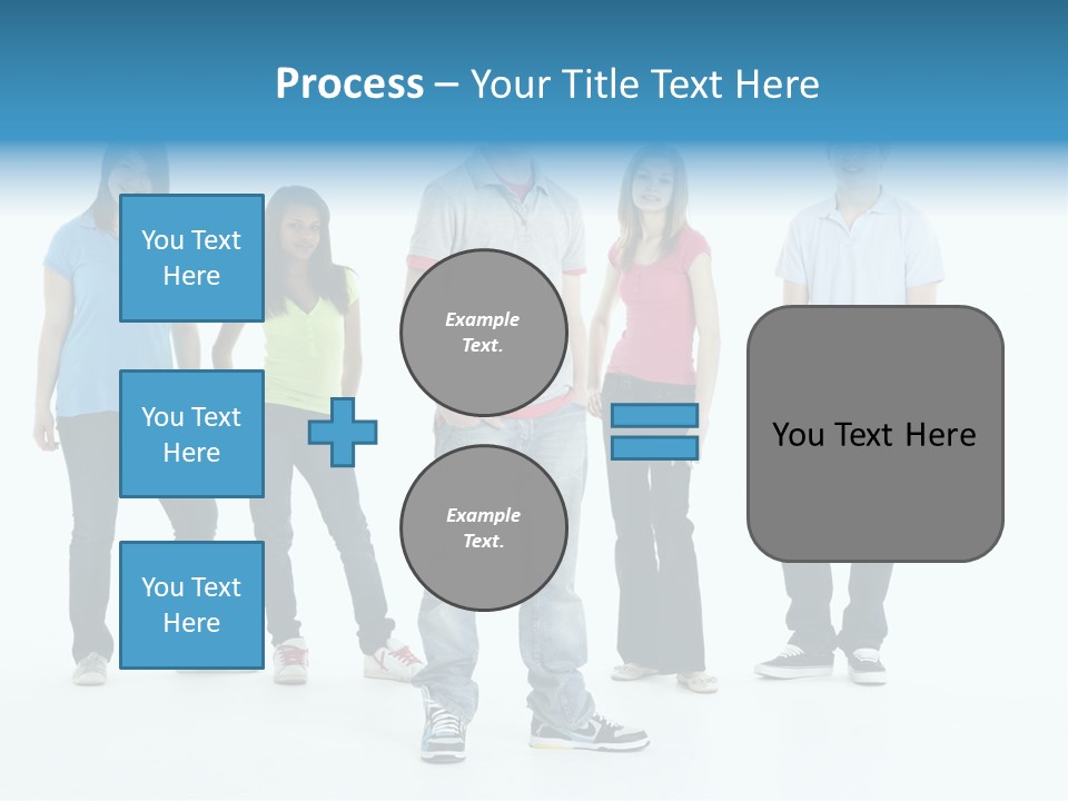 A Group Of People Standing Next To Each Other PowerPoint Template