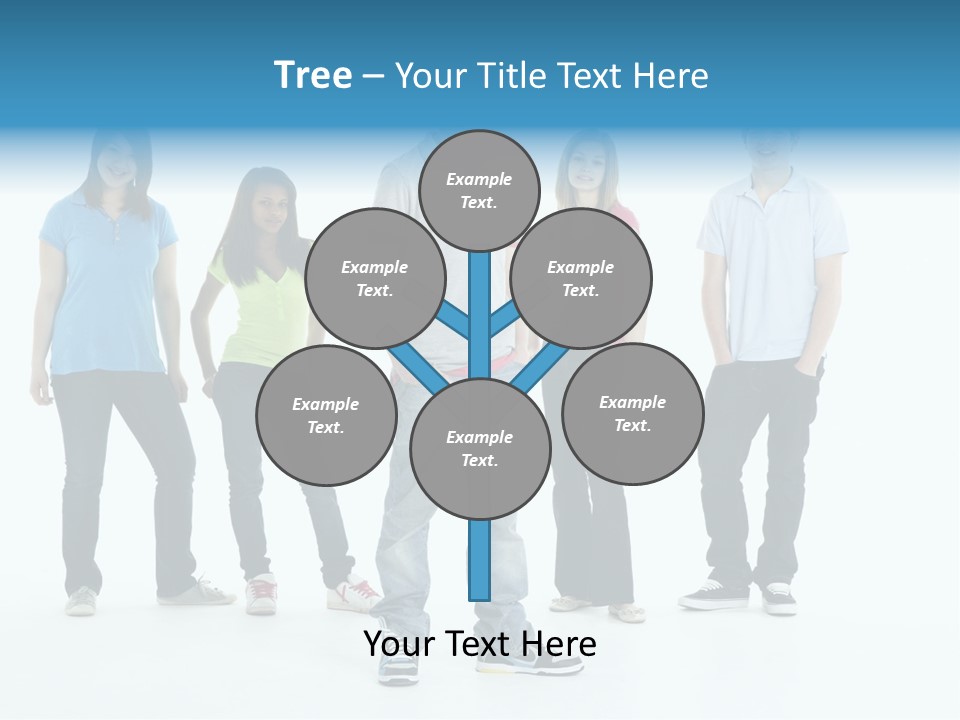 A Group Of People Standing Next To Each Other PowerPoint Template