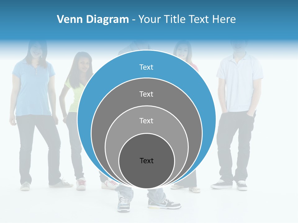 A Group Of People Standing Next To Each Other PowerPoint Template