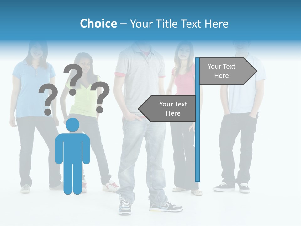 A Group Of People Standing Next To Each Other PowerPoint Template