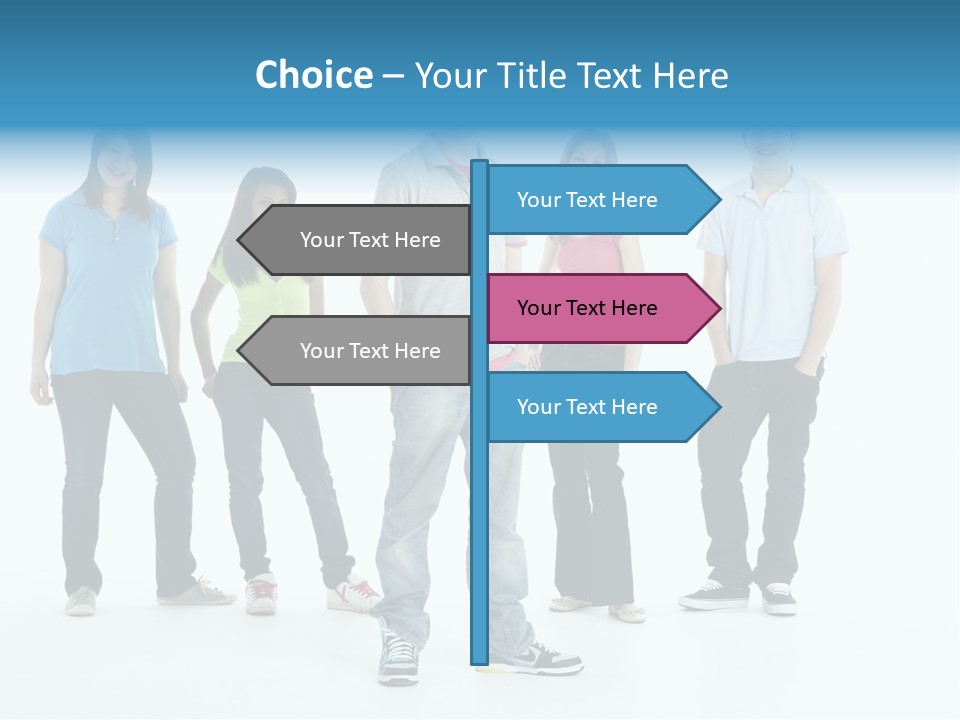 A Group Of People Standing Next To Each Other PowerPoint Template