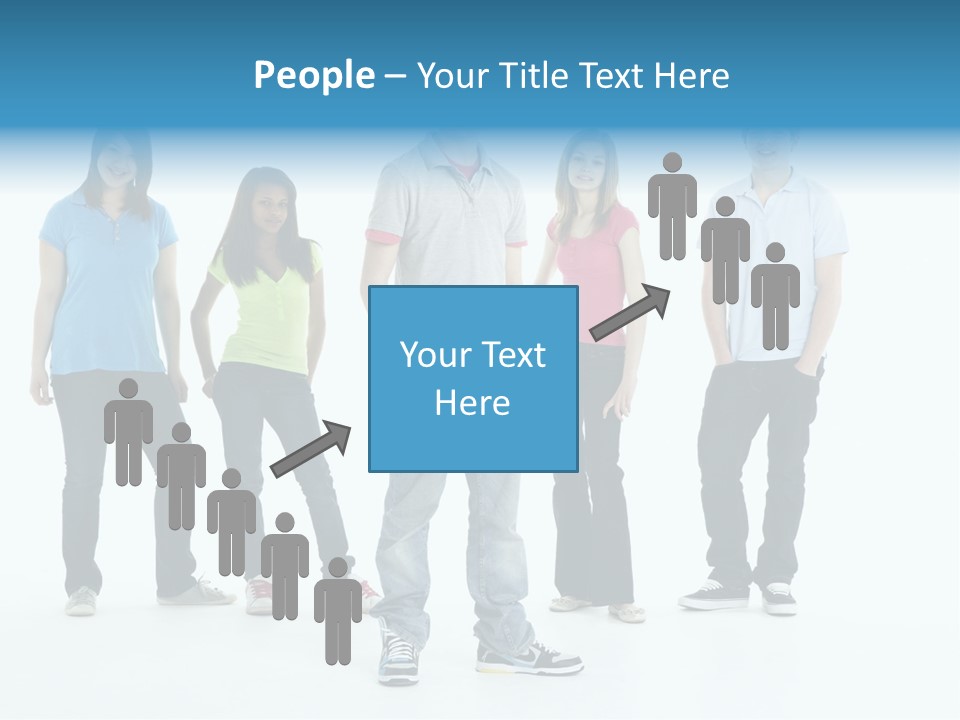 A Group Of People Standing Next To Each Other PowerPoint Template