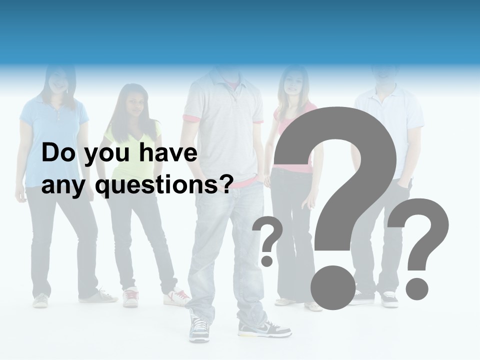 A Group Of People Standing Next To Each Other PowerPoint Template