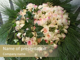 Multi Green Wreath PowerPoint Template