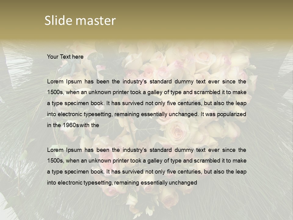 Multi Green Wreath PowerPoint Template