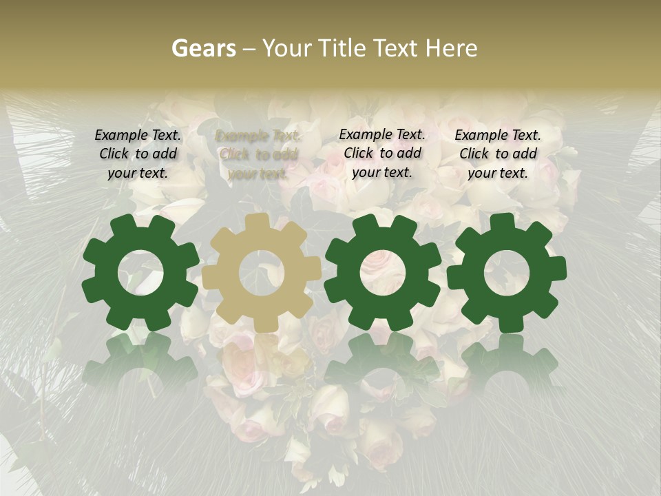 Multi Green Wreath PowerPoint Template