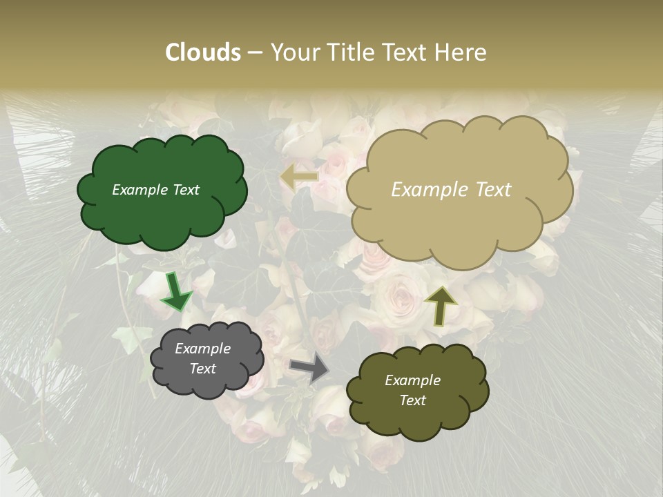 Multi Green Wreath PowerPoint Template