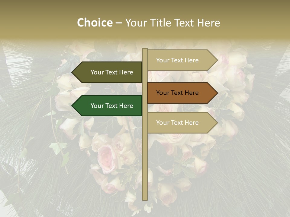 Multi Green Wreath PowerPoint Template