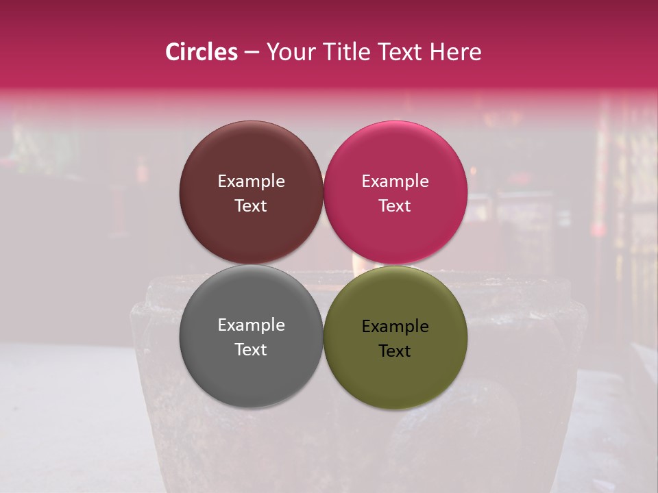 A Candle That Is Sitting On A Table PowerPoint Template