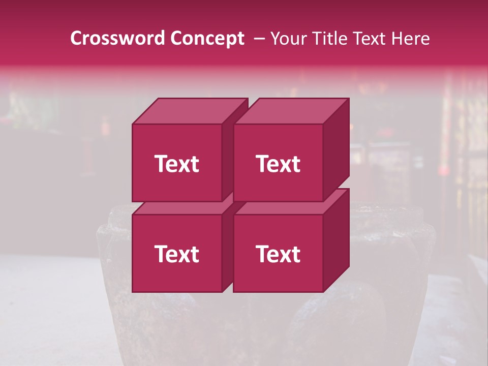 A Candle That Is Sitting On A Table PowerPoint Template