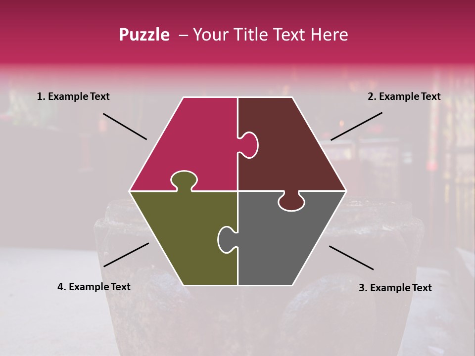 A Candle That Is Sitting On A Table PowerPoint Template