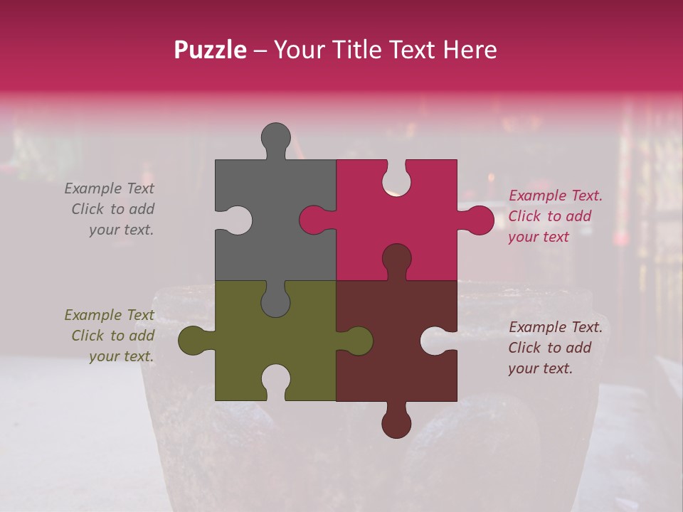 A Candle That Is Sitting On A Table PowerPoint Template