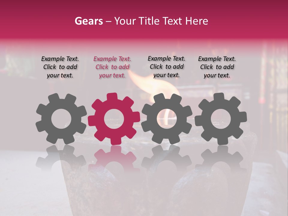 A Candle That Is Sitting On A Table PowerPoint Template