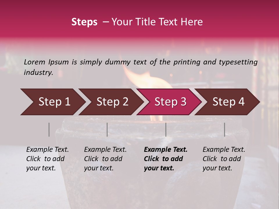 A Candle That Is Sitting On A Table PowerPoint Template
