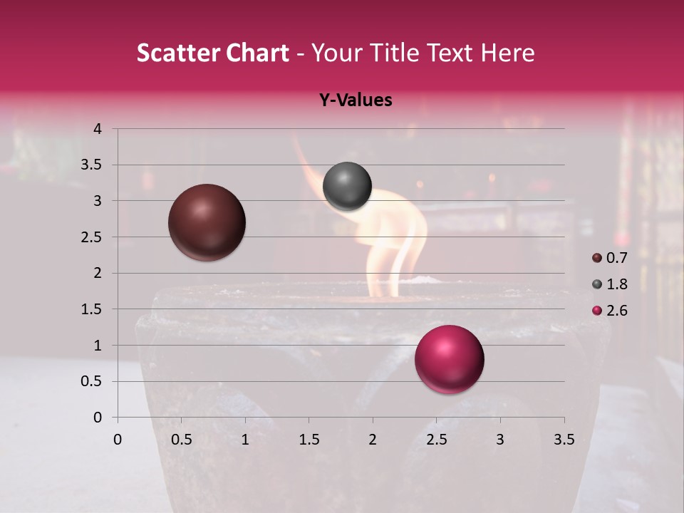 A Candle That Is Sitting On A Table PowerPoint Template