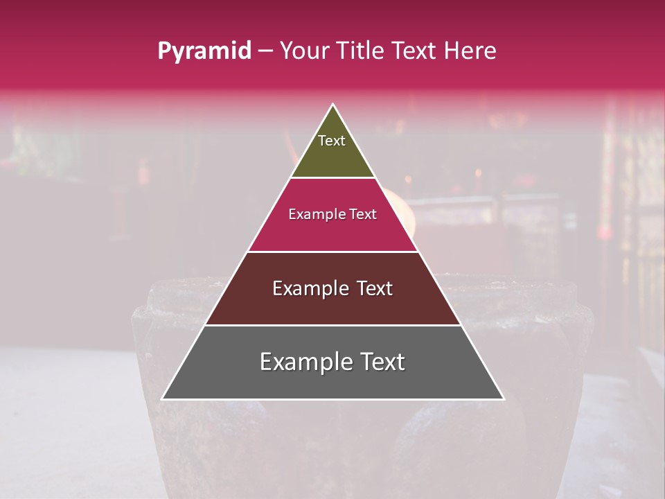 A Candle That Is Sitting On A Table PowerPoint Template