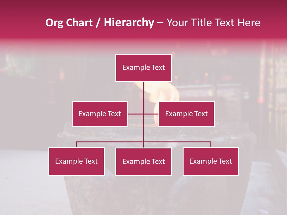 A Candle That Is Sitting On A Table PowerPoint Template