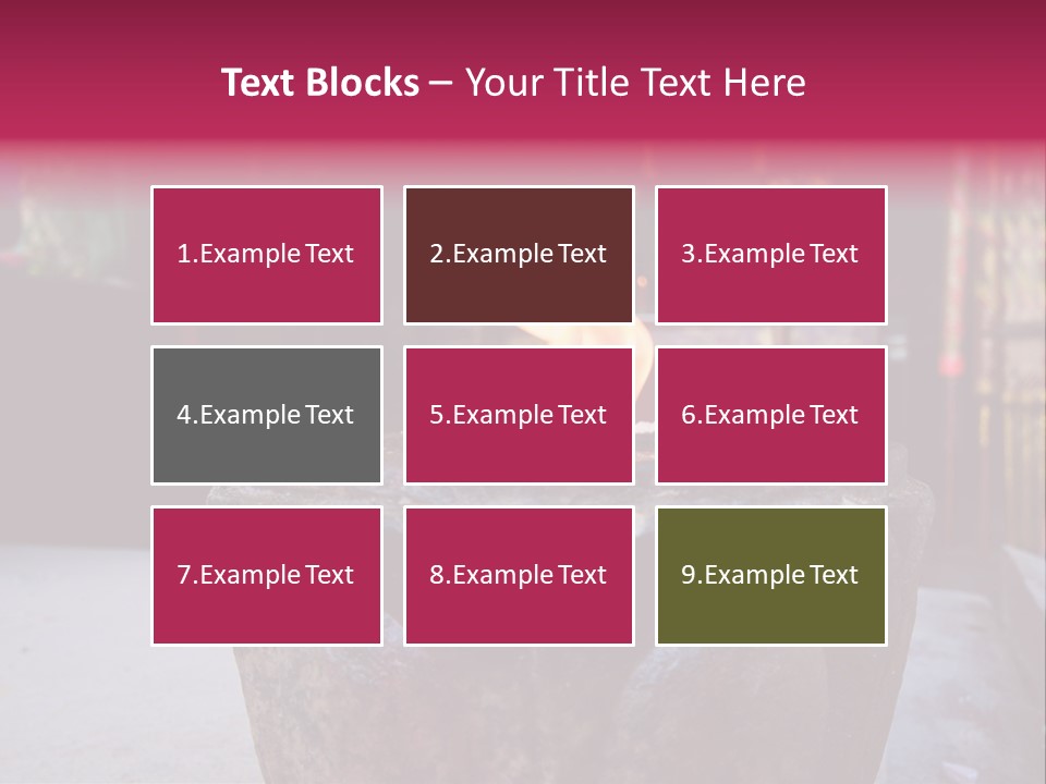 A Candle That Is Sitting On A Table PowerPoint Template