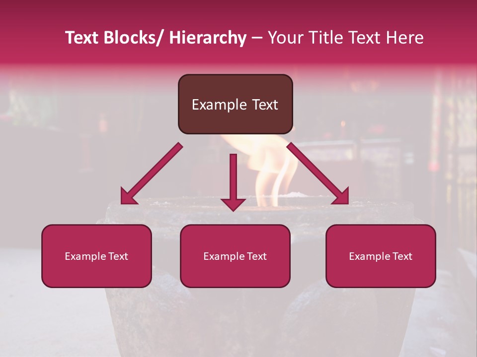 A Candle That Is Sitting On A Table PowerPoint Template