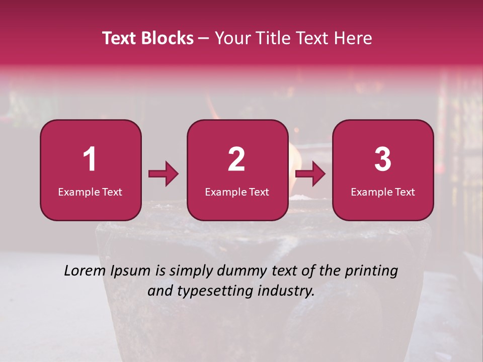 A Candle That Is Sitting On A Table PowerPoint Template