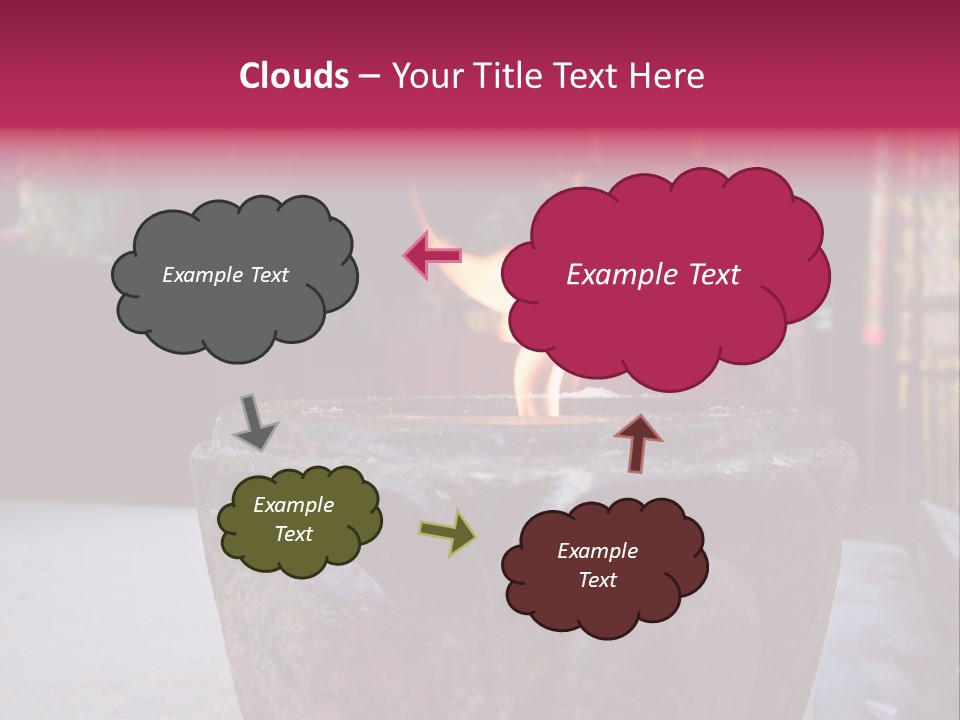 A Candle That Is Sitting On A Table PowerPoint Template