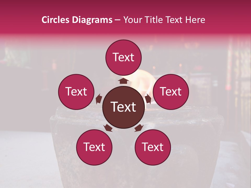 A Candle That Is Sitting On A Table PowerPoint Template