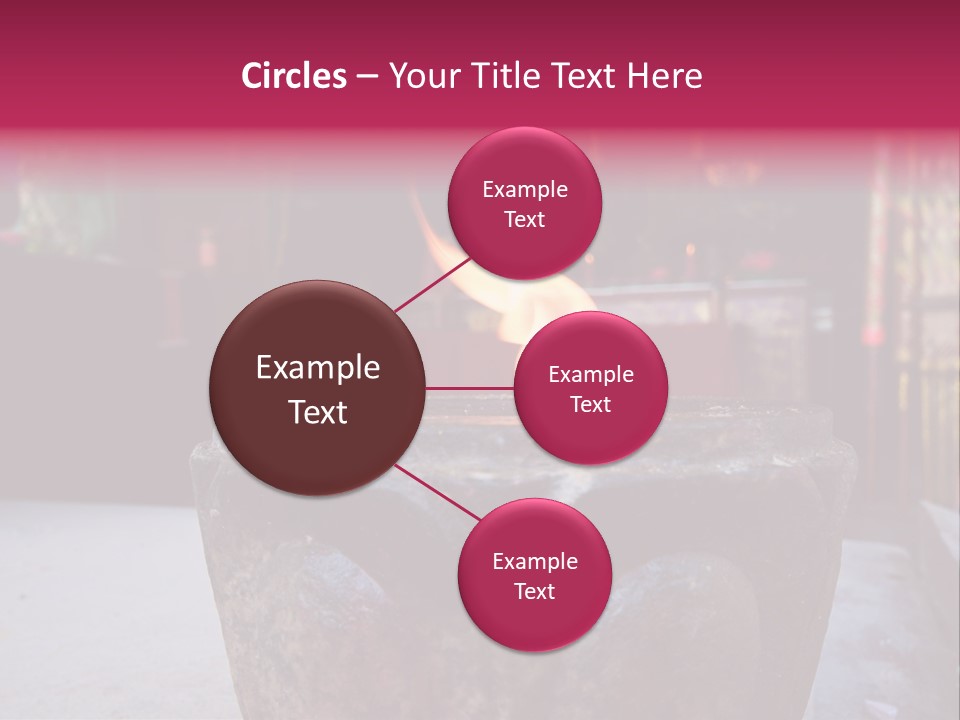 A Candle That Is Sitting On A Table PowerPoint Template