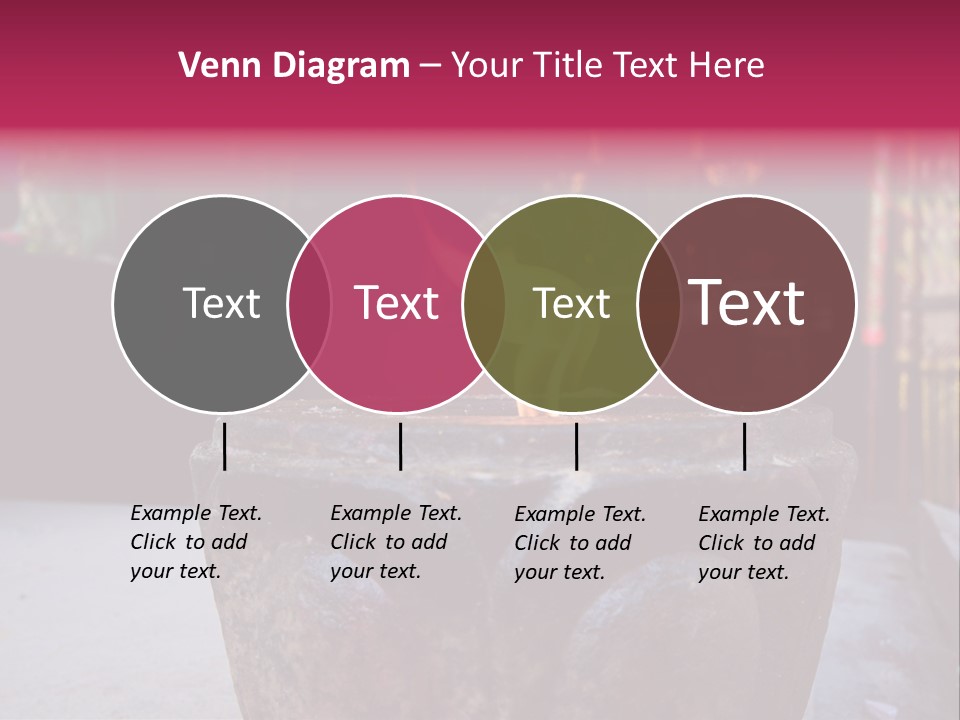 A Candle That Is Sitting On A Table PowerPoint Template