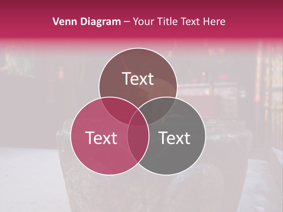 A Candle That Is Sitting On A Table PowerPoint Template