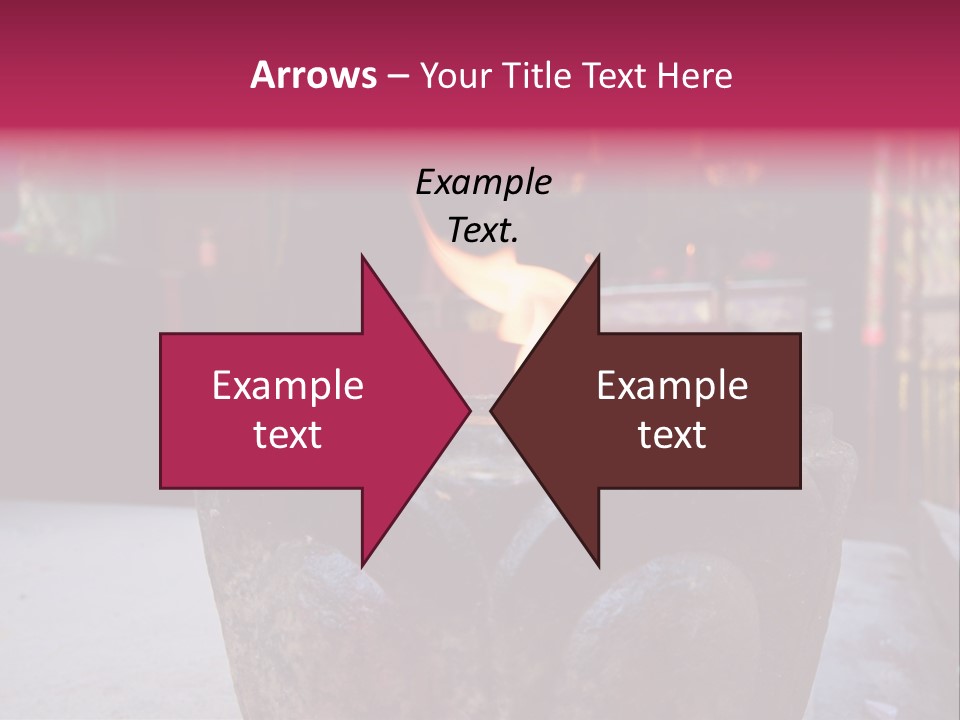 A Candle That Is Sitting On A Table PowerPoint Template