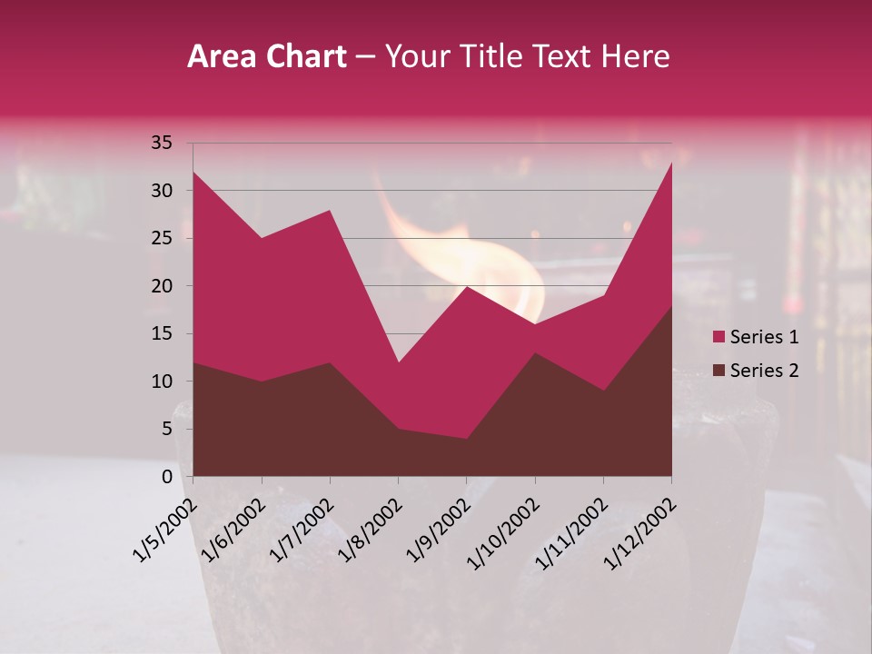 A Candle That Is Sitting On A Table PowerPoint Template