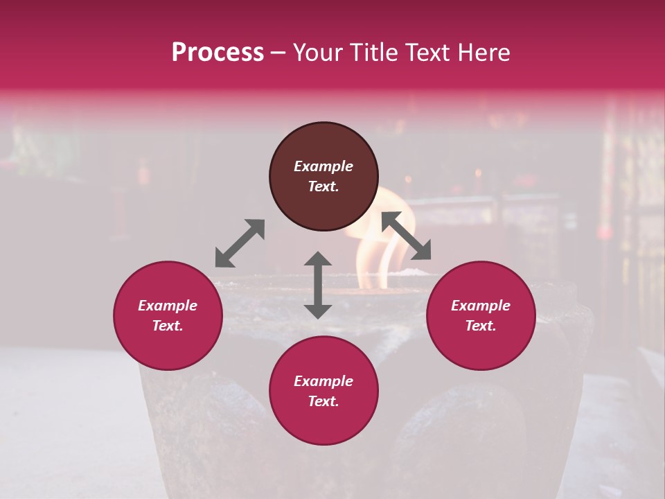 A Candle That Is Sitting On A Table PowerPoint Template