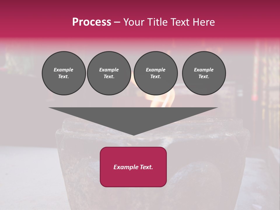 A Candle That Is Sitting On A Table PowerPoint Template