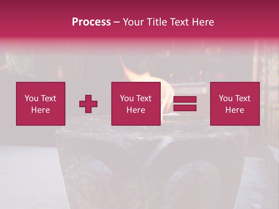 A Candle That Is Sitting On A Table PowerPoint Template