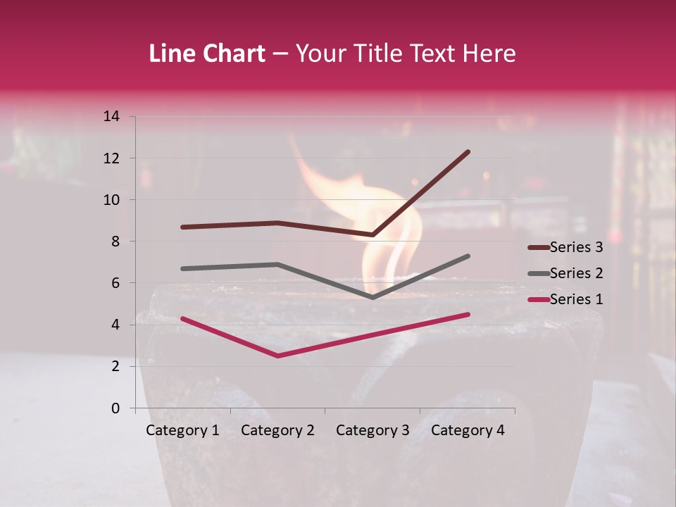 A Candle That Is Sitting On A Table PowerPoint Template