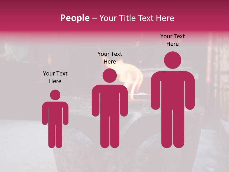 A Candle That Is Sitting On A Table PowerPoint Template