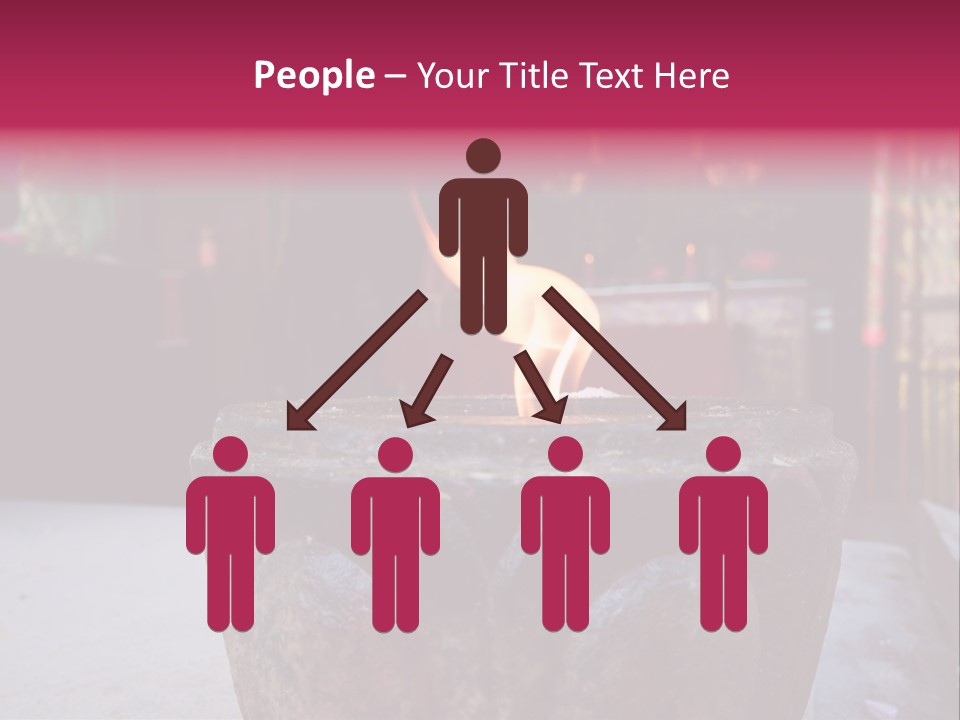 A Candle That Is Sitting On A Table PowerPoint Template