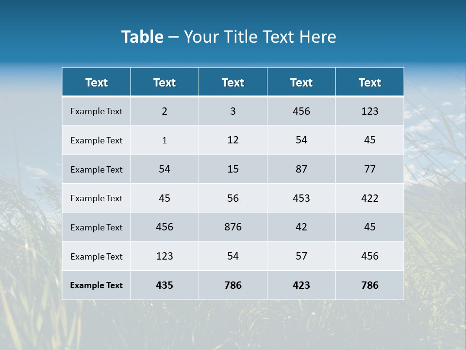 The Sun Is Shining Through The Clouds Over The Grass PowerPoint Template