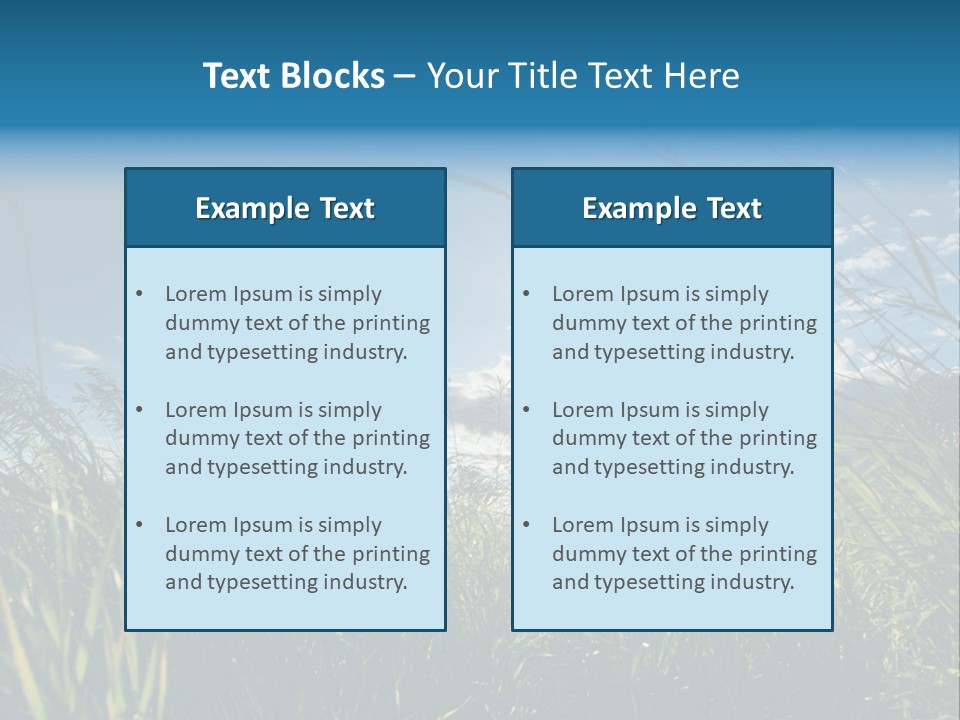 The Sun Is Shining Through The Clouds Over The Grass PowerPoint Template