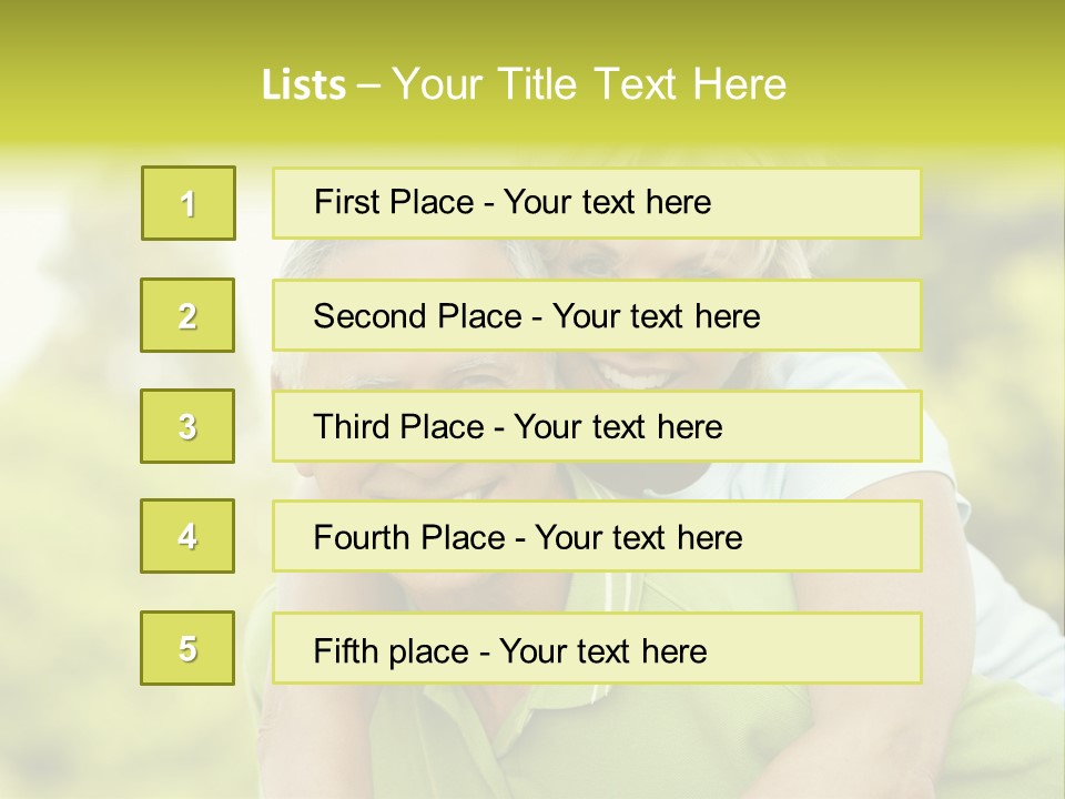 Relaxed Piggyback Vertical PowerPoint Template