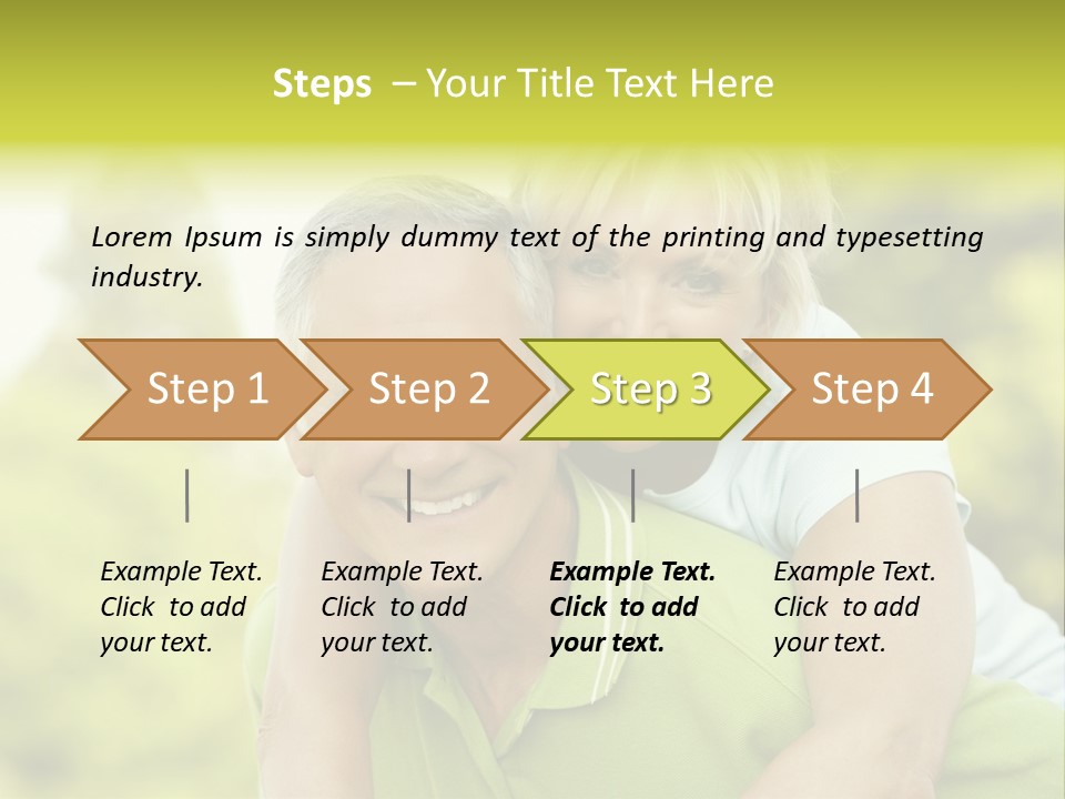 Relaxed Piggyback Vertical PowerPoint Template