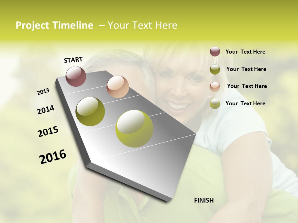 Relaxed Piggyback Vertical PowerPoint Template