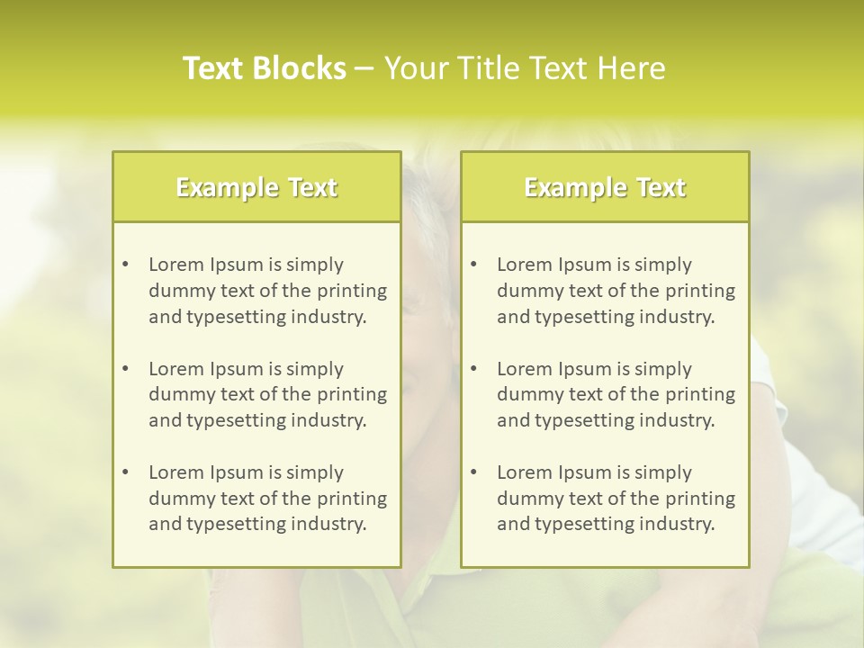 Relaxed Piggyback Vertical PowerPoint Template