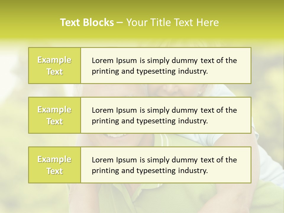 Relaxed Piggyback Vertical PowerPoint Template