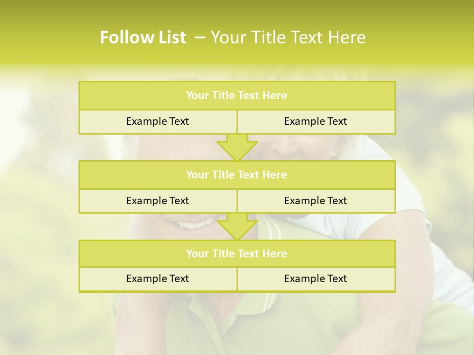 Relaxed Piggyback Vertical PowerPoint Template