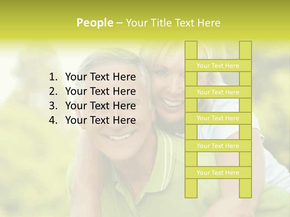 Relaxed Piggyback Vertical PowerPoint Template