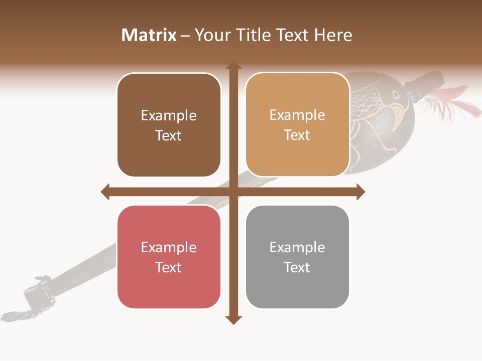 A Wooden Pole With A Bird On It PowerPoint Template